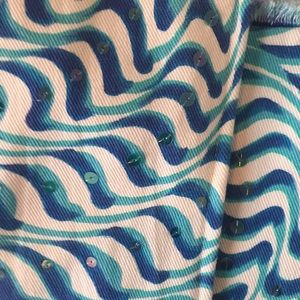 Oleg Cassini BLue Sparkle Bustier